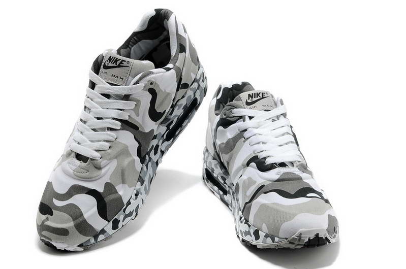 Air Max 87 Chaussures Hommes Jungle camouflage numerique Noir Gris clair (2)